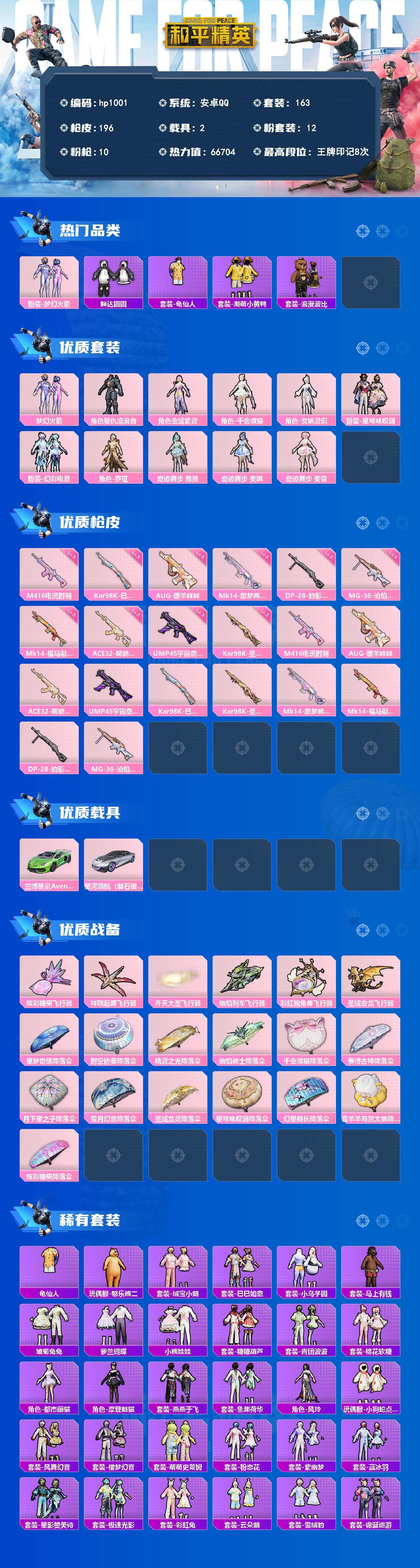 HPLX4156428和平精英账号详情图2