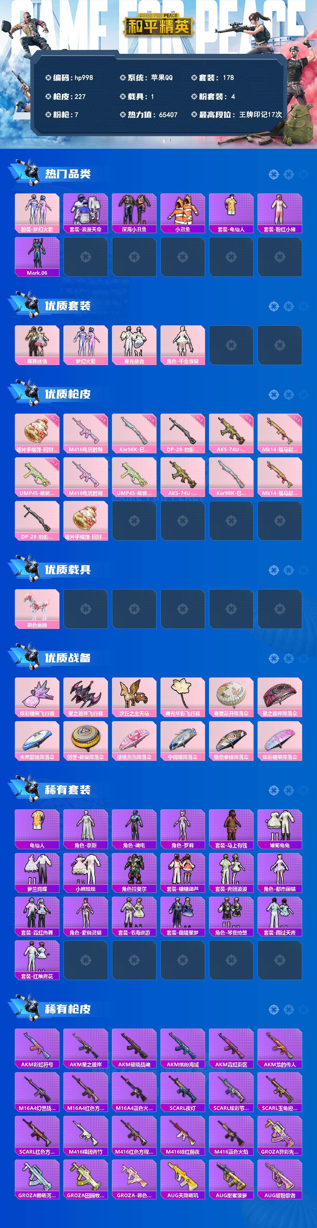 HPLX4156445和平精英账号详情图2