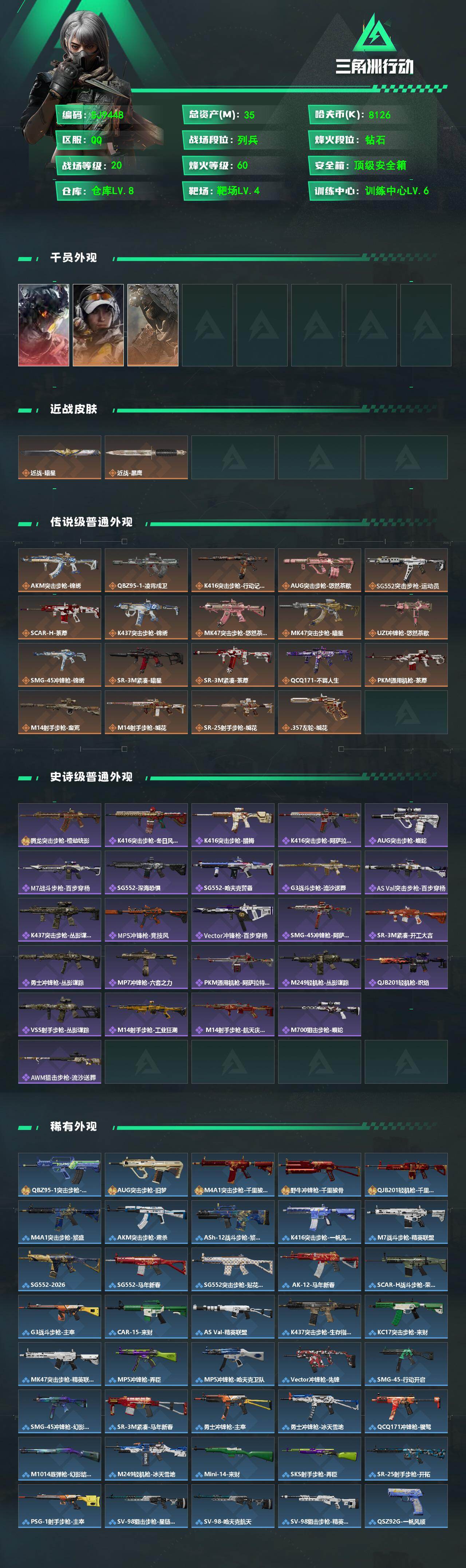 SJZEY487612三角洲行动账号详情图2