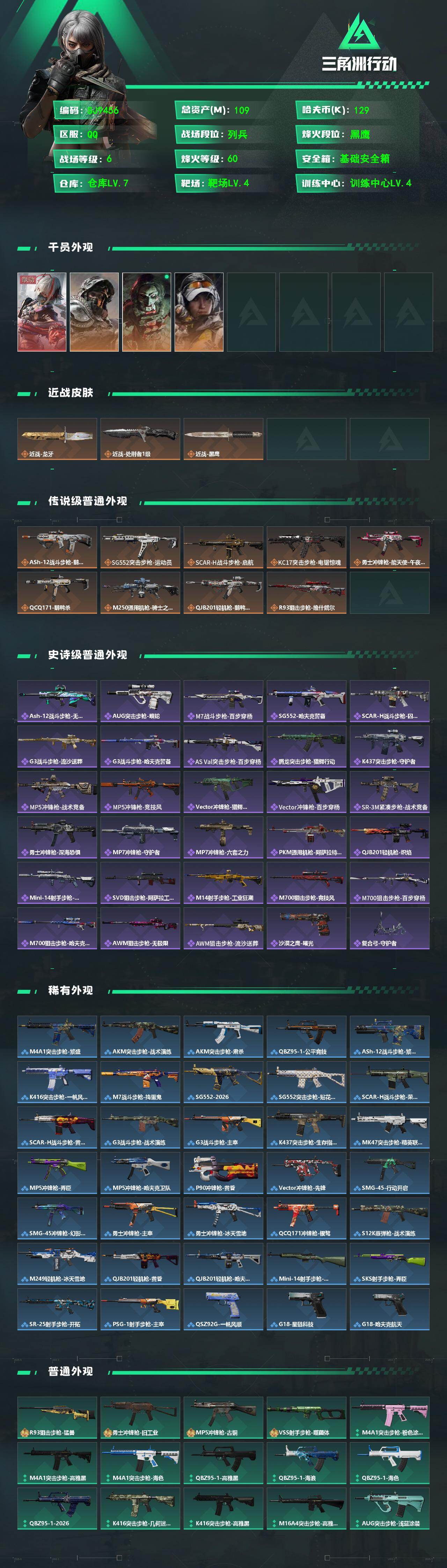 SJZEY487650三角洲行动账号详情图2