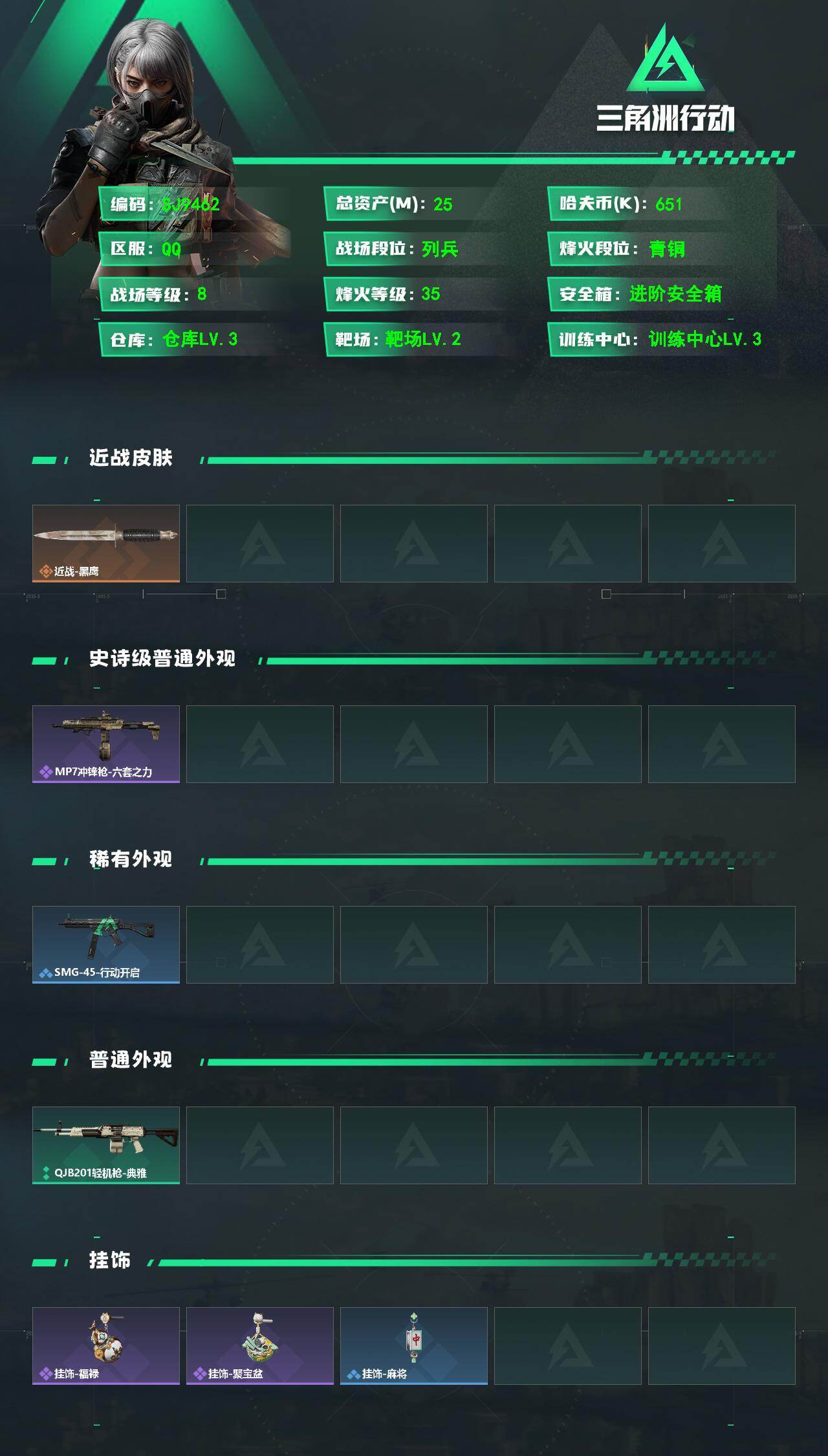 SJZEY487805三角洲行动账号详情图2