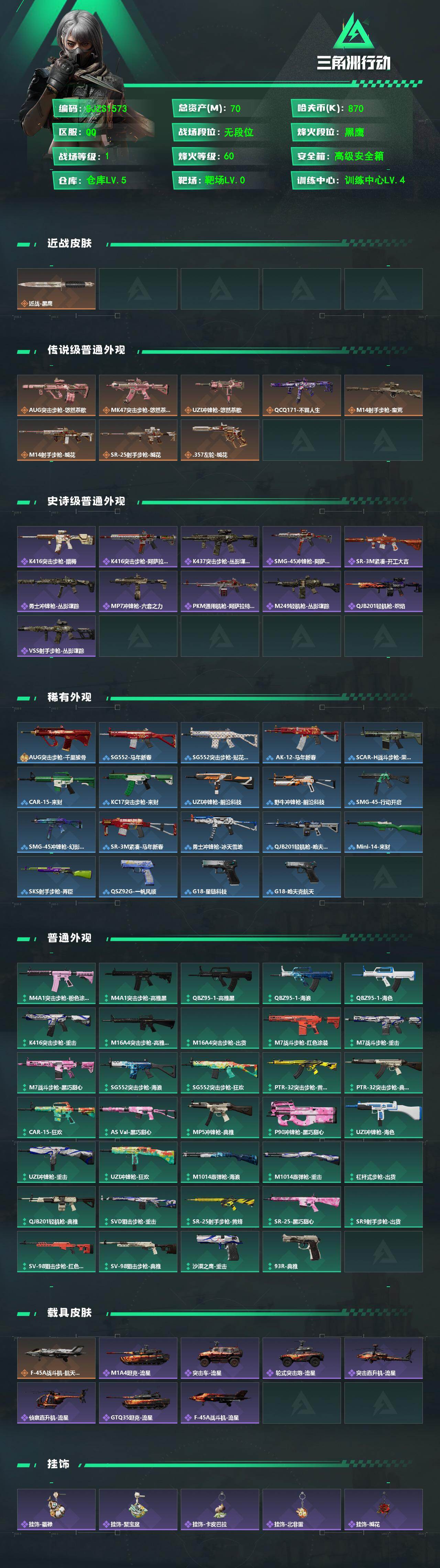 SJZEY488399三角洲行动账号详情图2