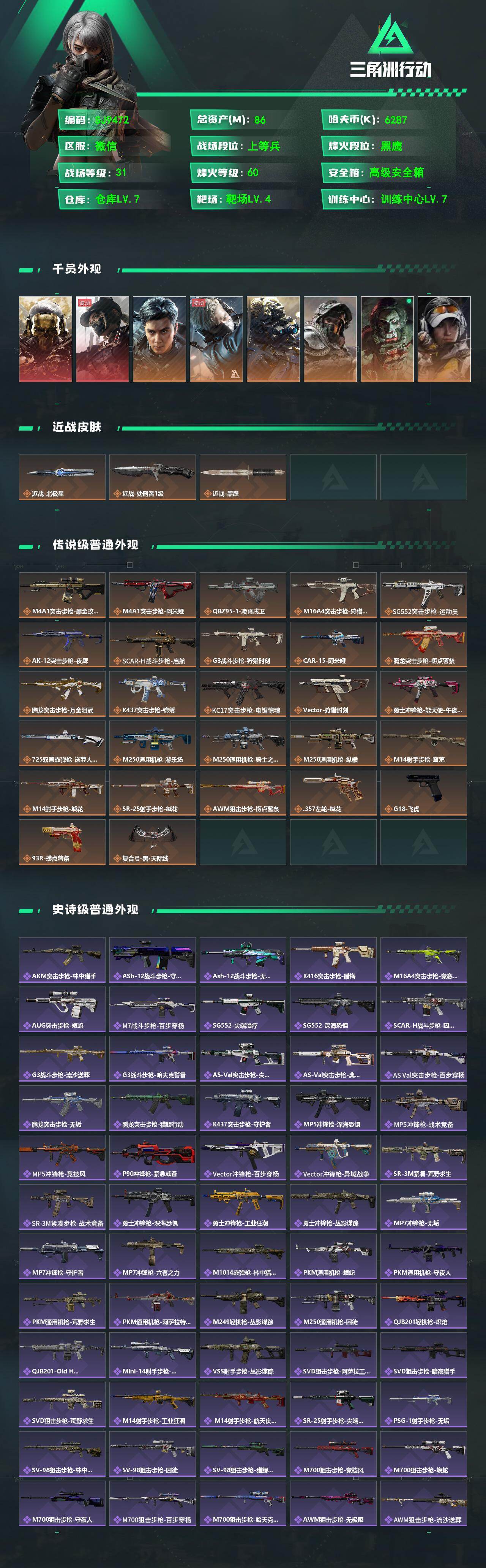 SJZEY487812三角洲行动账号详情图2