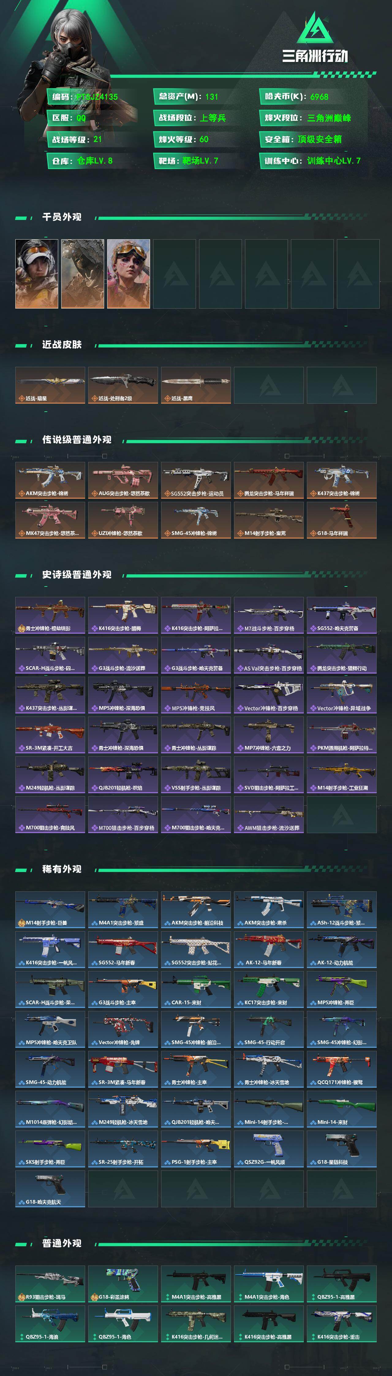 SJZQM487834三角洲行动账号详情图3