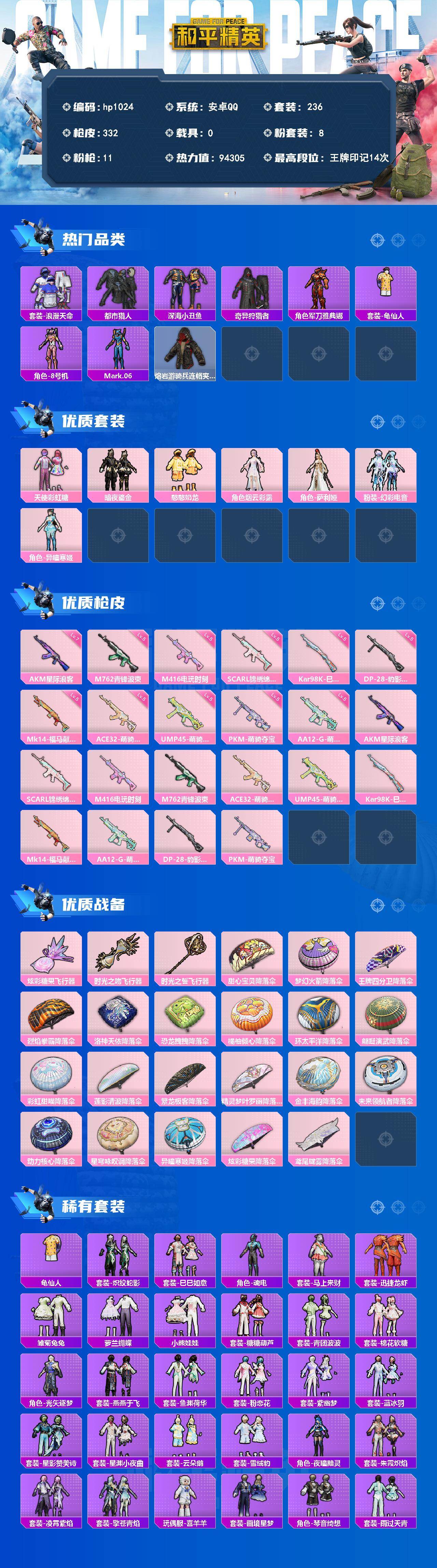 HPLX4155932和平精英账号详情图2