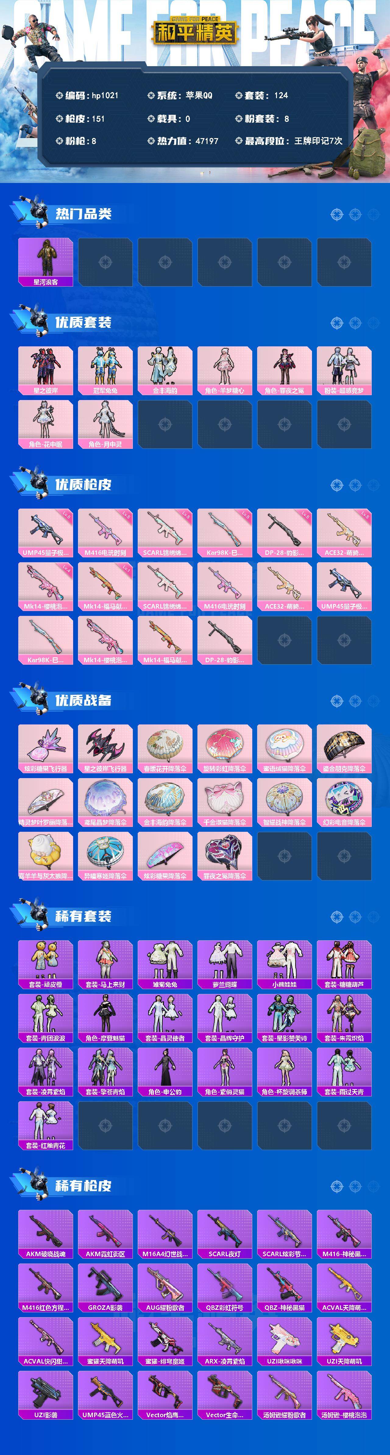 HPLX4155997和平精英账号详情图2