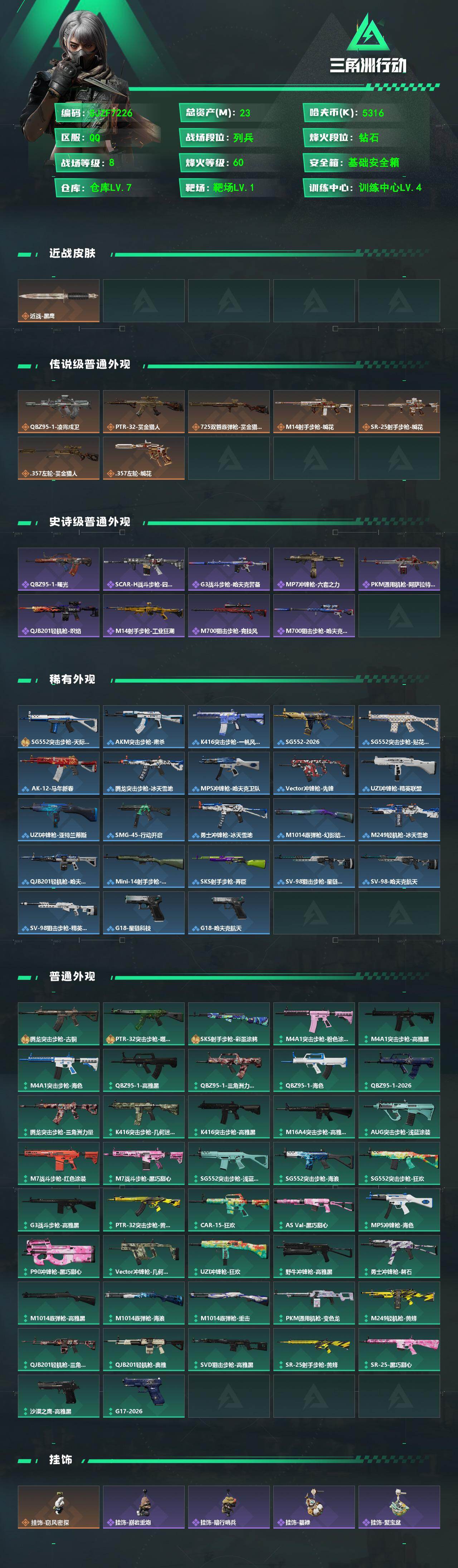 SJZEY487362三角洲行动账号详情图2