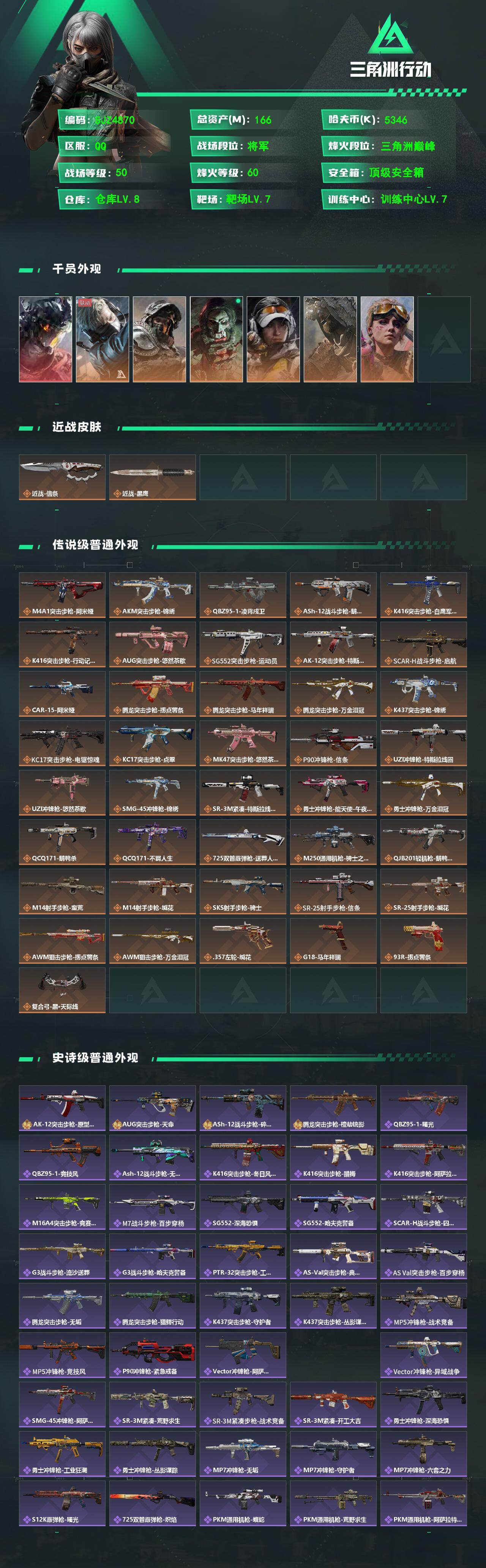 SJZQM487833三角洲行动账号详情图3