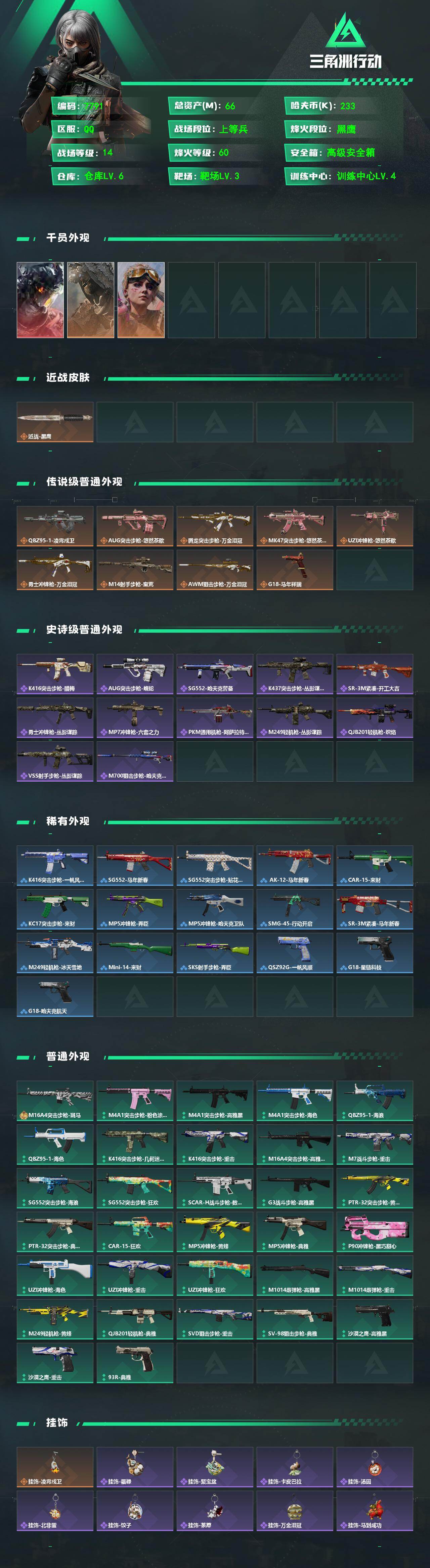 SJZCMW496505三角洲行动账号详情图2 SJZCMW496505三角洲行动账号详情图2