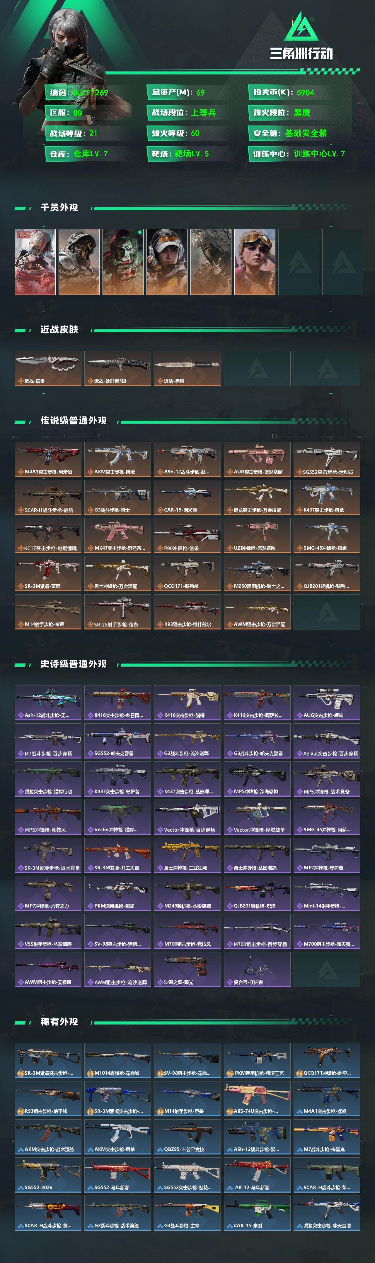 SJZEY487667三角洲行动账号详情图2