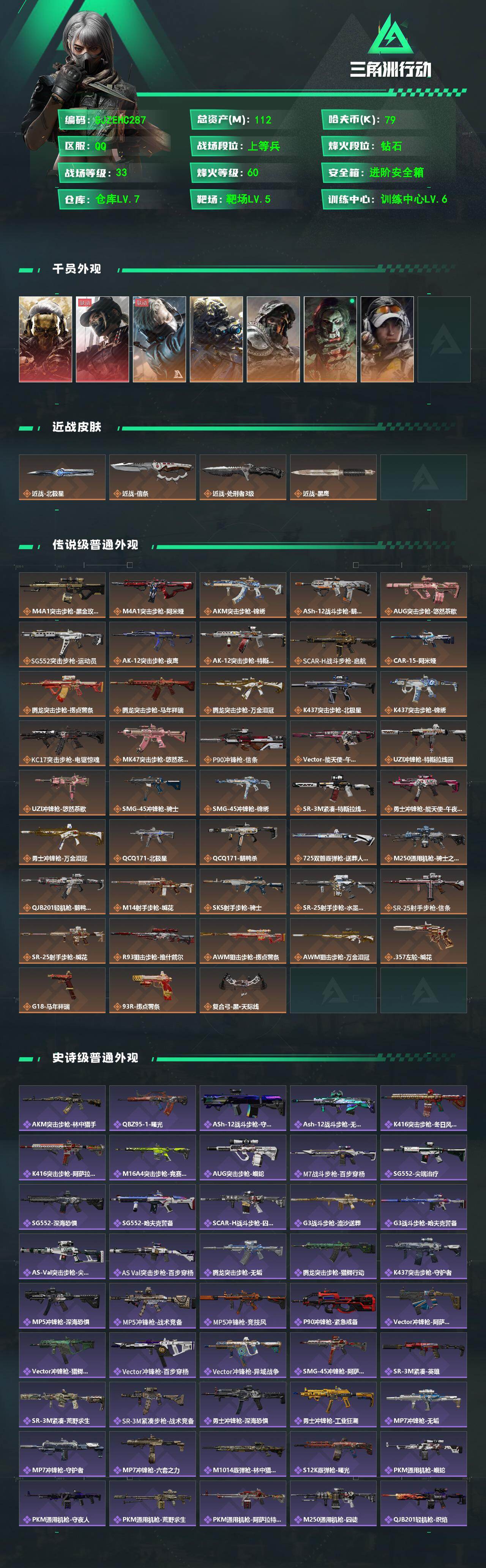 SJZQM4109418三角洲行动账号详情图3