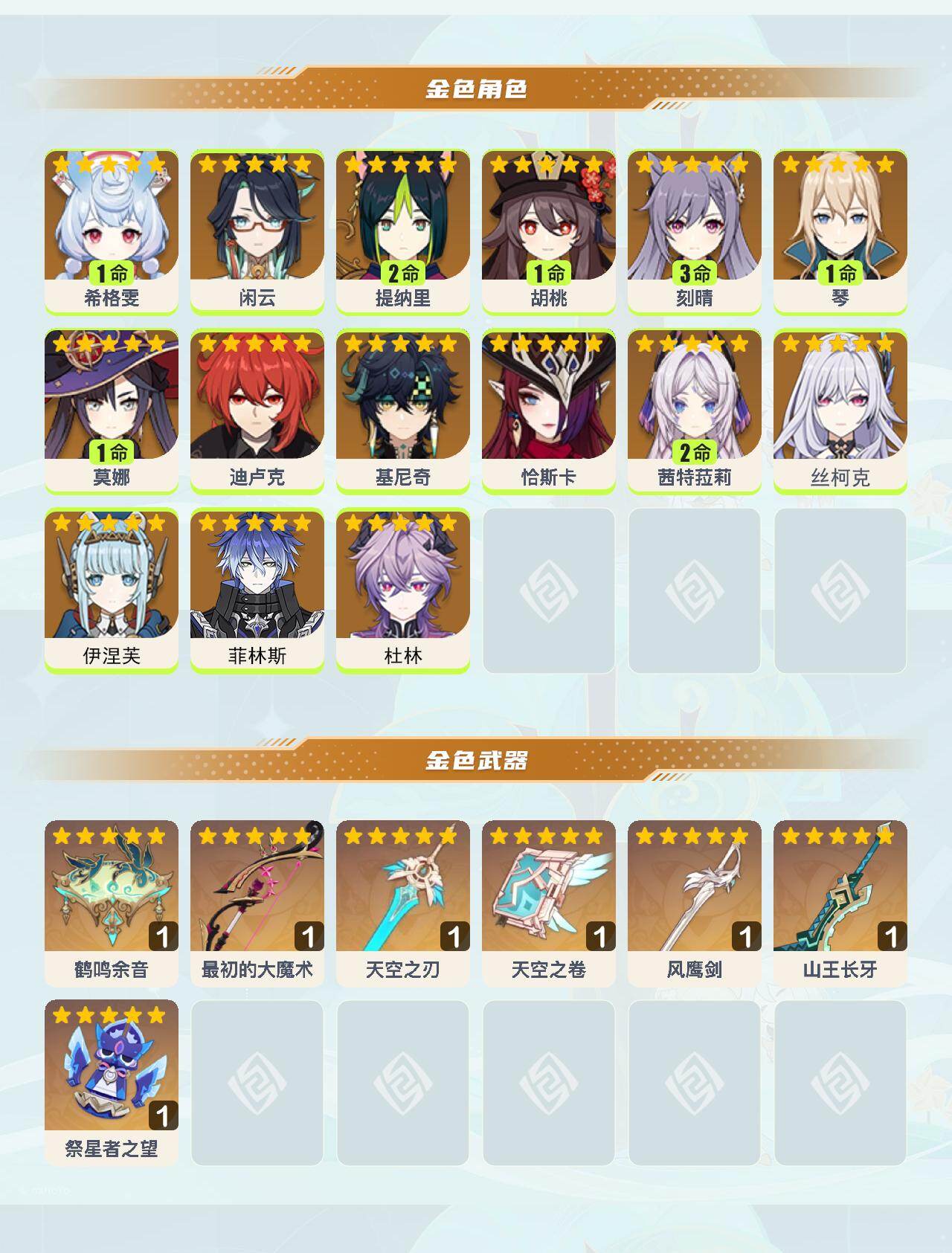 YSEY44095原神账号详情图3