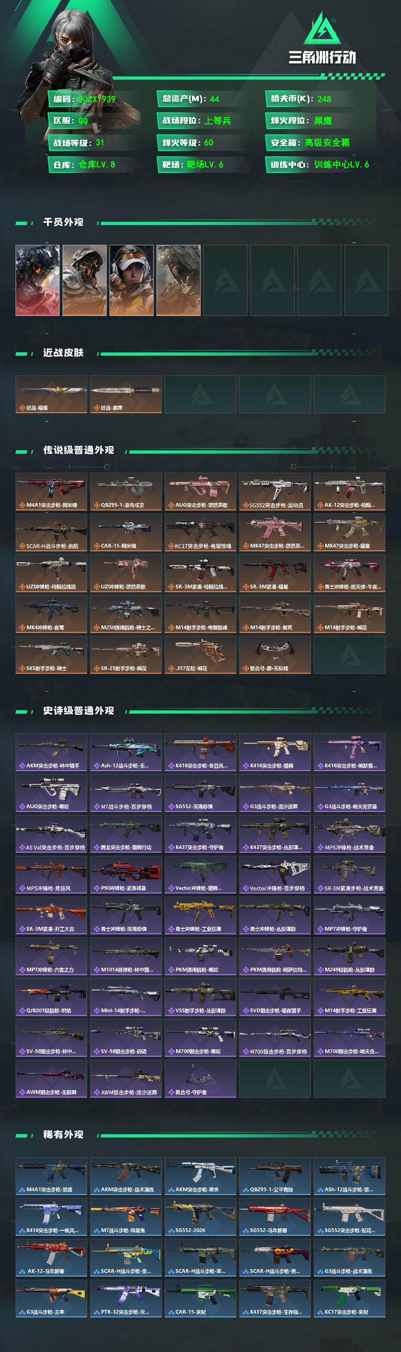 SJZEY489478三角洲行动账号详情图2