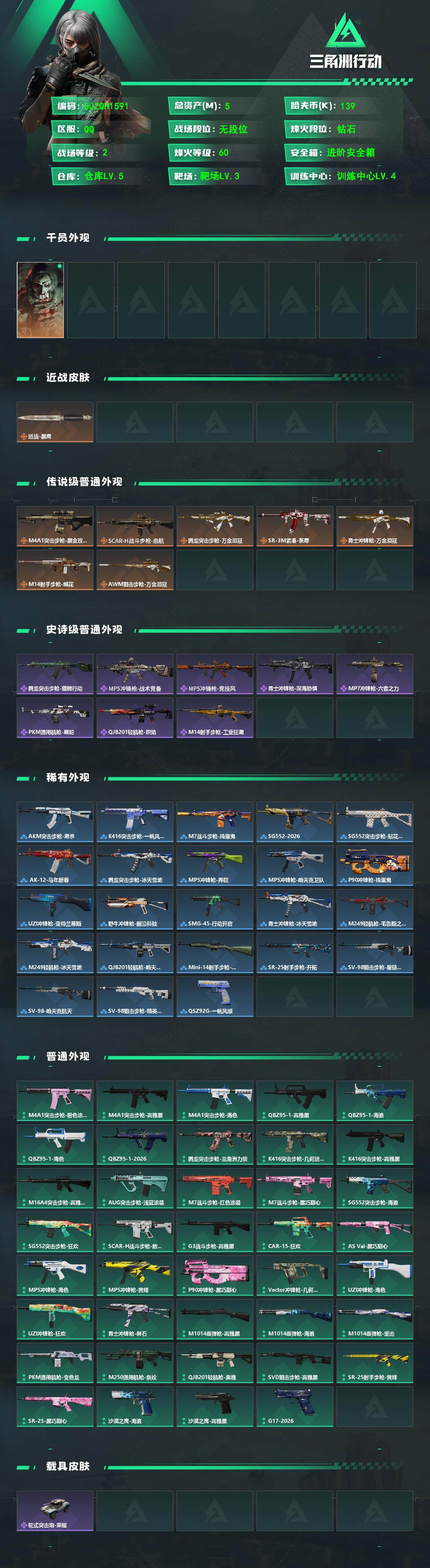 SJZEY488222三角洲行动账号详情图2