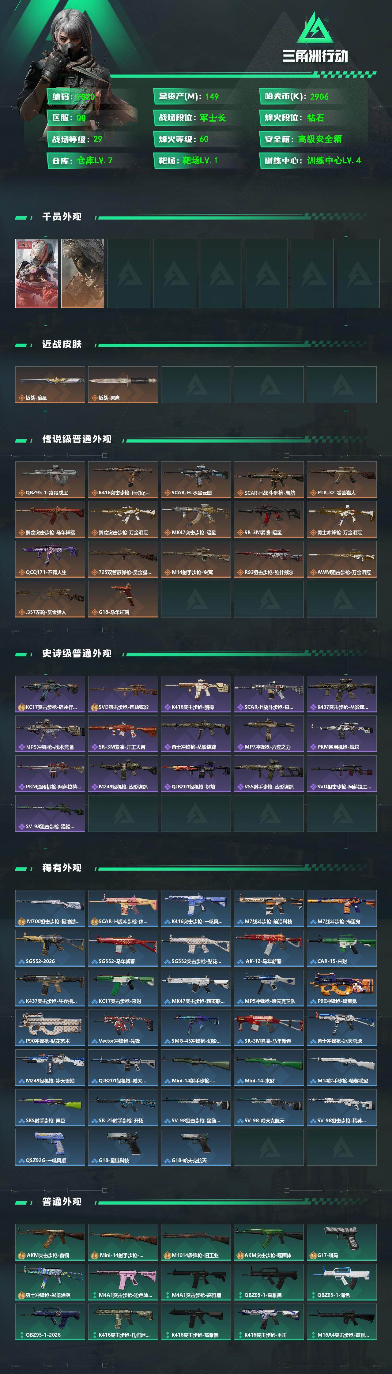 SJZCMW497199三角洲行动账号详情图2