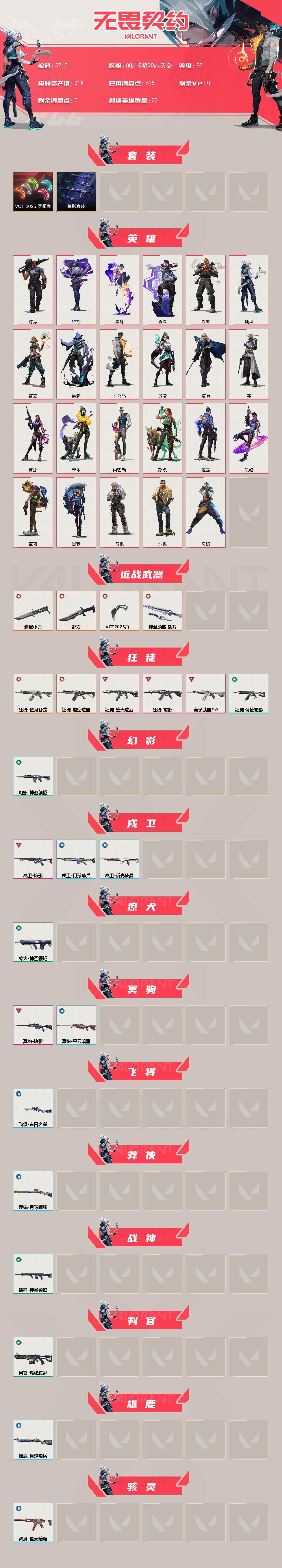 WWQLX427450无畏契约账号详情图2