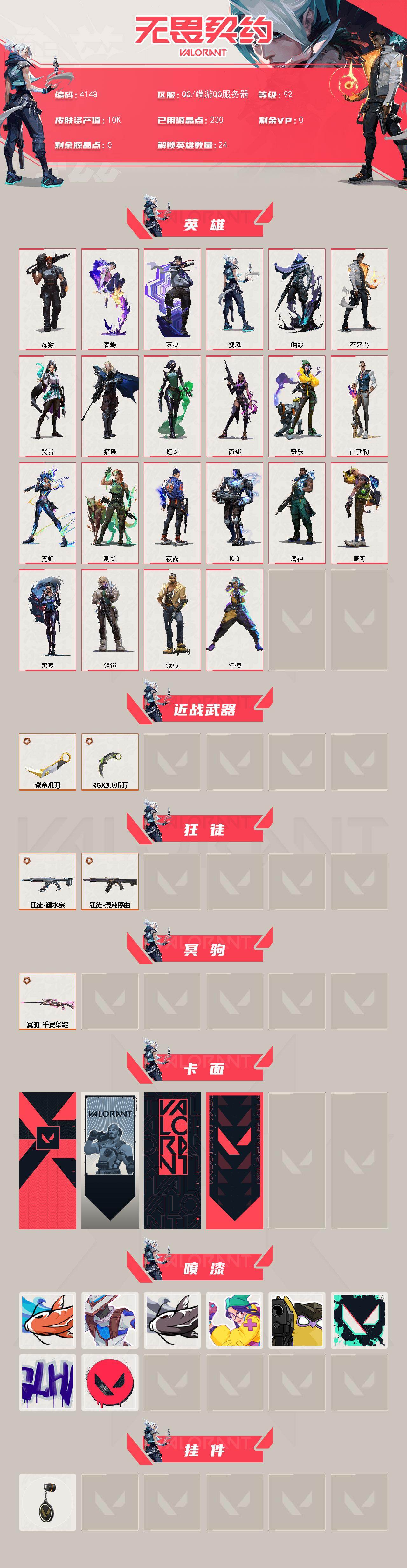 WWQXL427473无畏契约账号详情图2