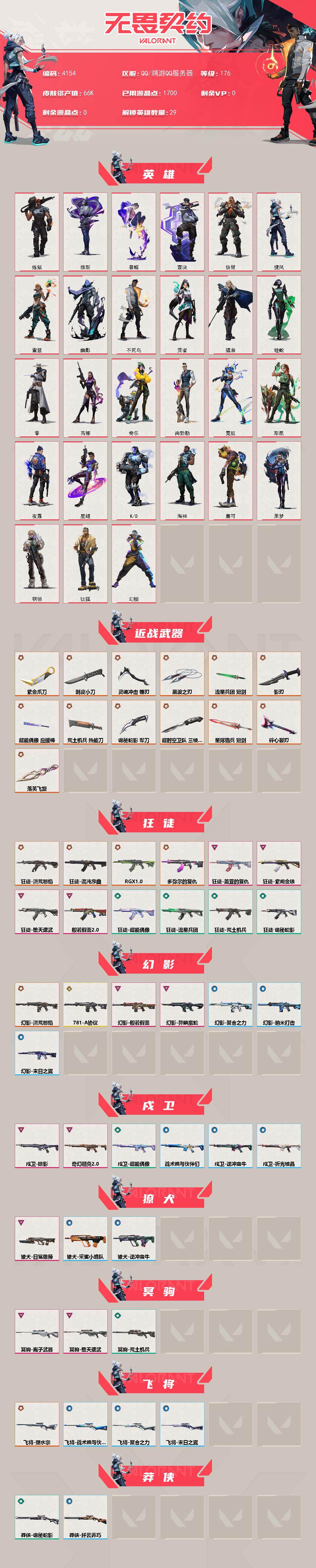 WWQXL427479无畏契约账号详情图2