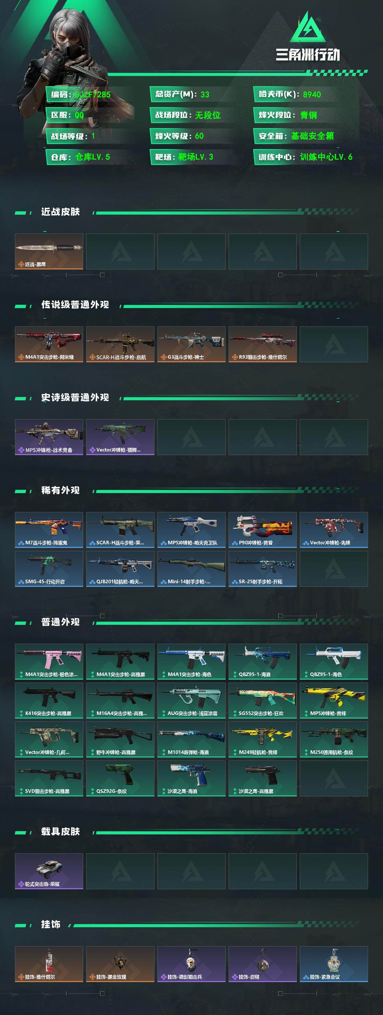 SJZEY488090三角洲行动账号详情图2