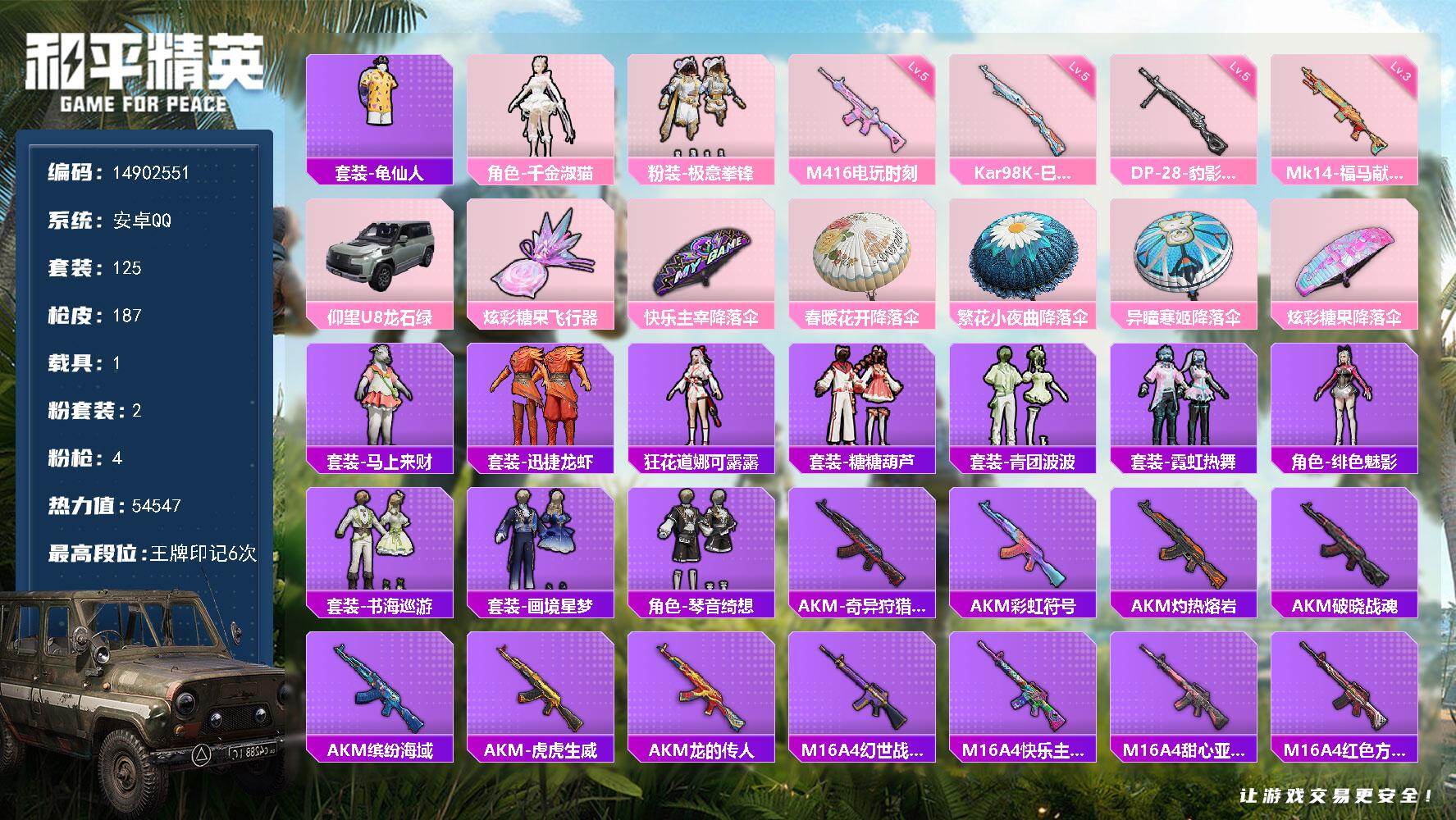 HPDN4157796和平精英账号详情图20