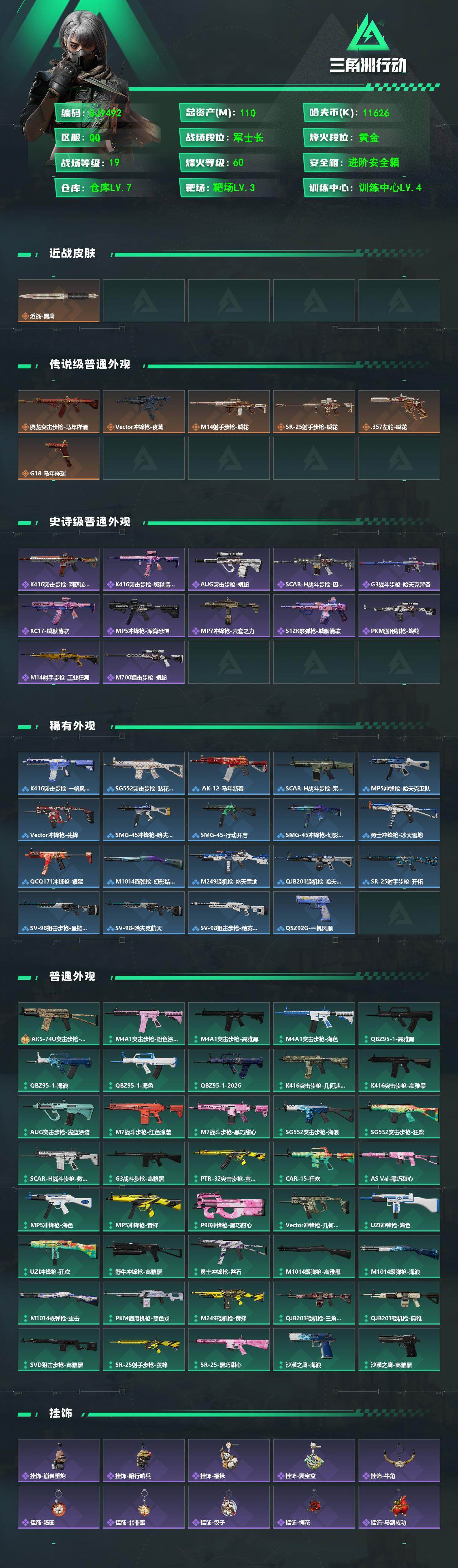 SJZEY488165三角洲行动账号详情图2