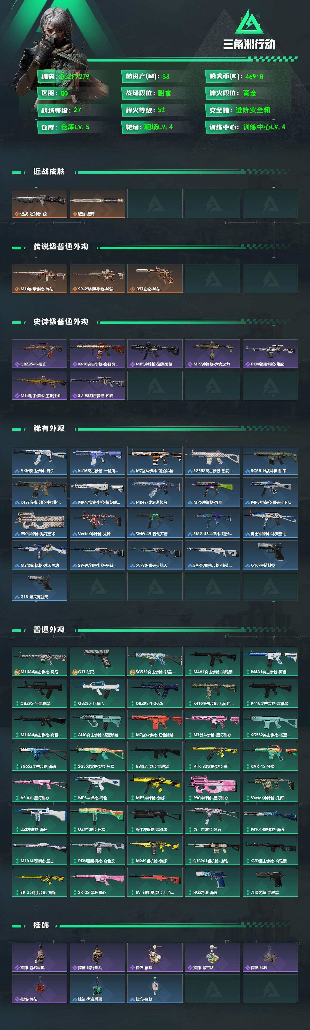 SJZEY488270三角洲行动账号详情图2