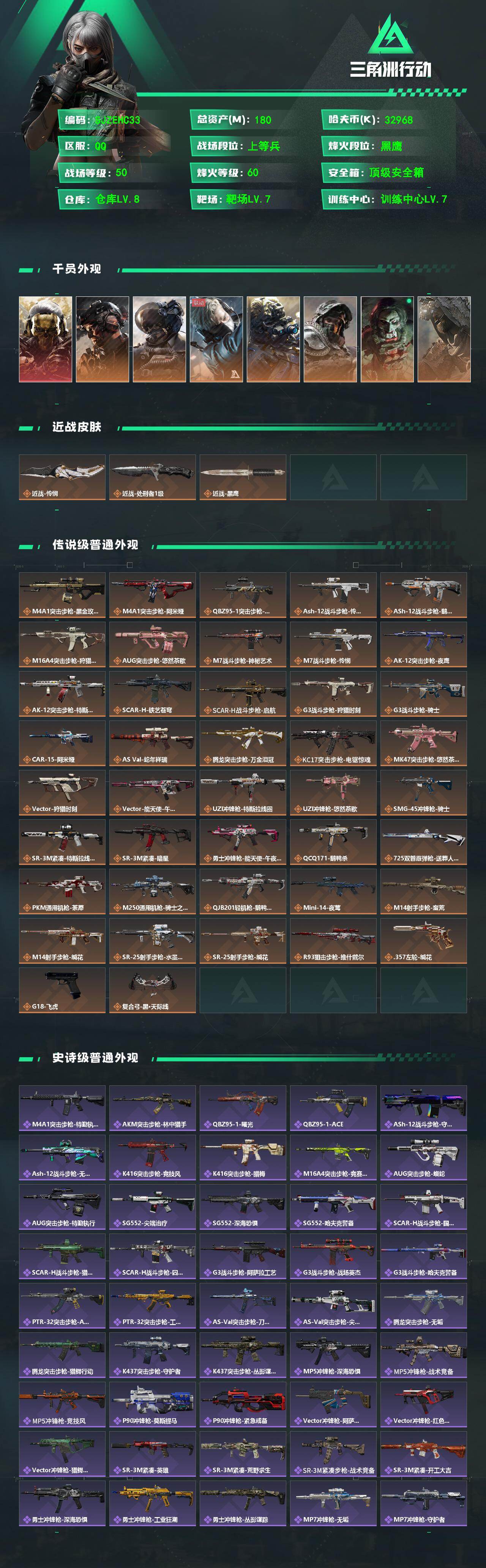 SJZQM4109132三角洲行动账号详情图3