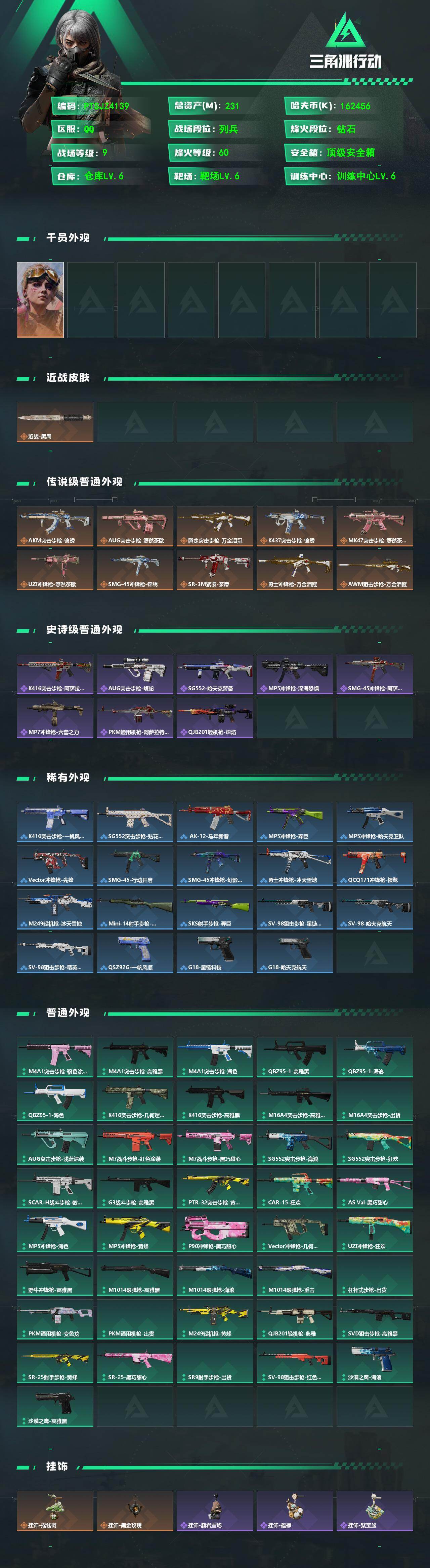 SJZQM488000三角洲行动账号详情图3