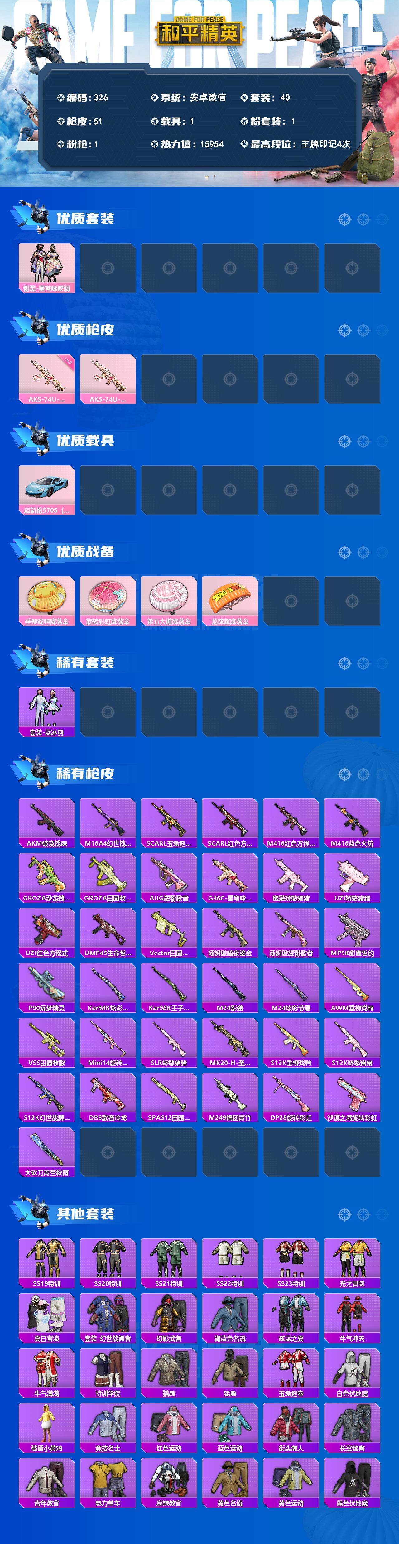 HPQM4157700和平精英账号详情图3