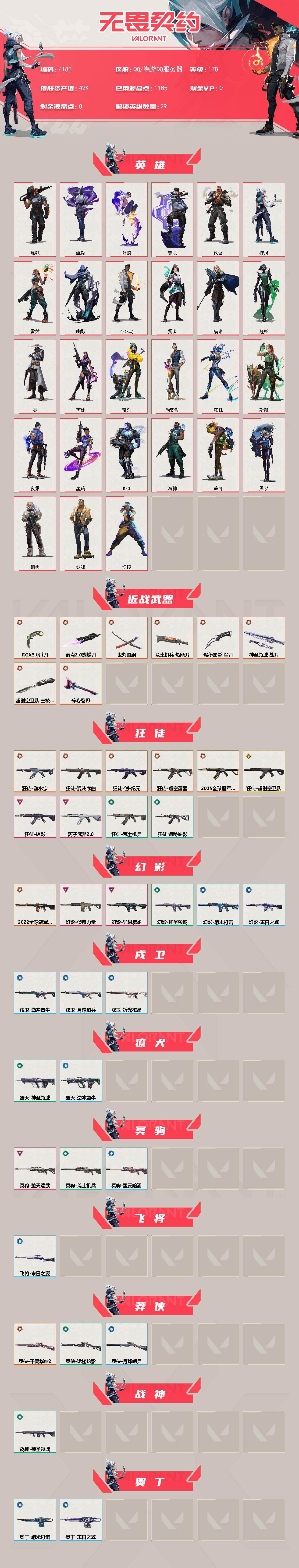 WWQXL427506无畏契约账号详情图2