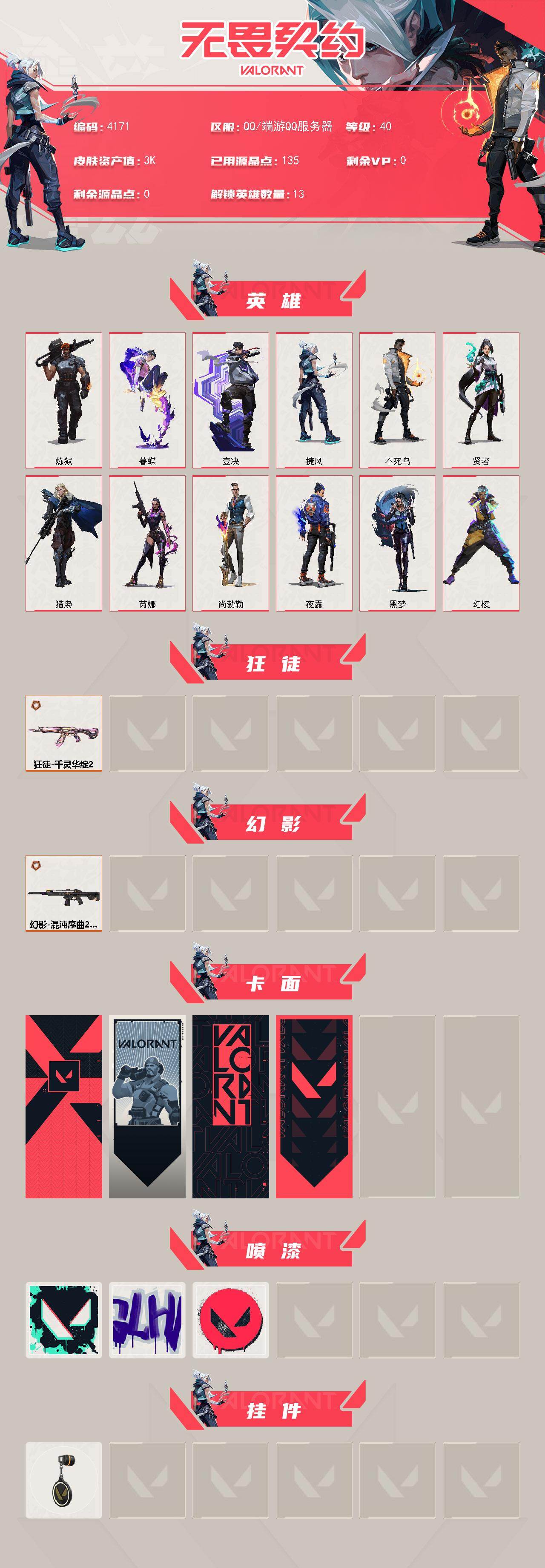 WWQXL427511无畏契约账号详情图2