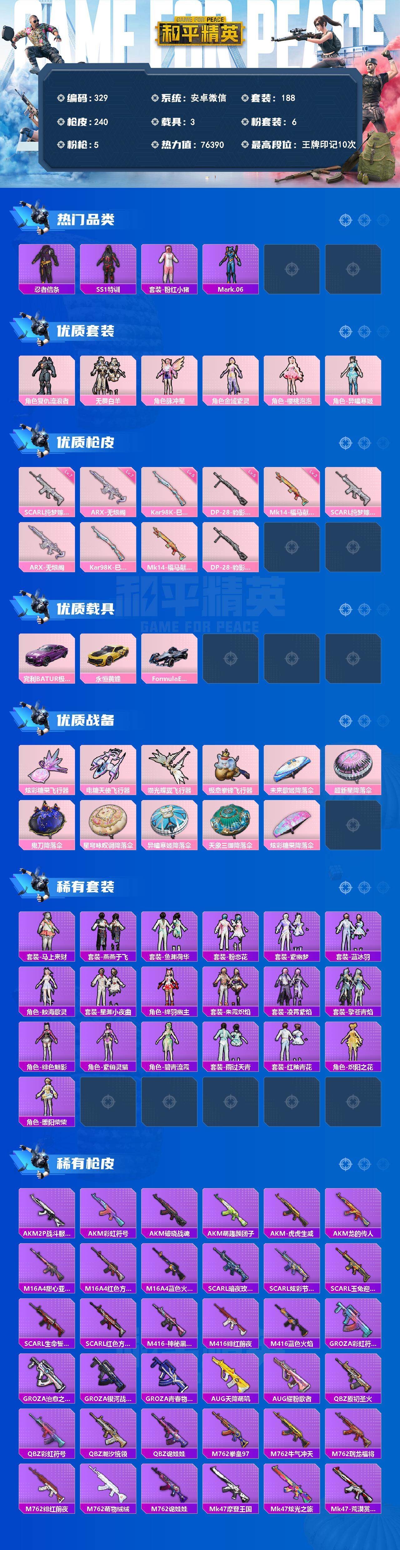 HPQM4157791和平精英账号详情图3