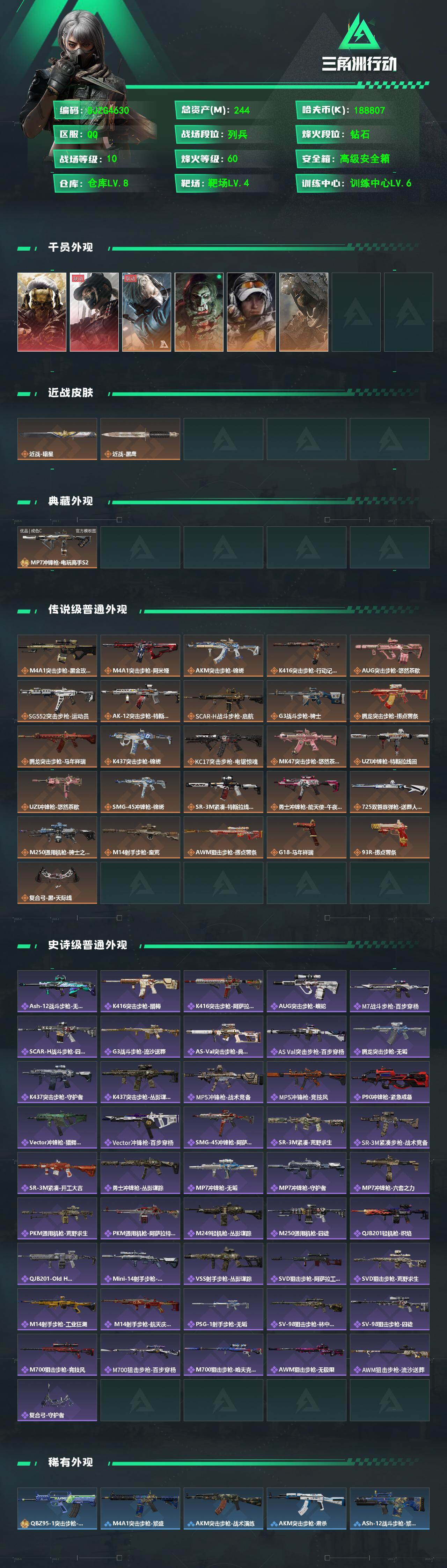 SJZEY488122三角洲行动账号详情图2