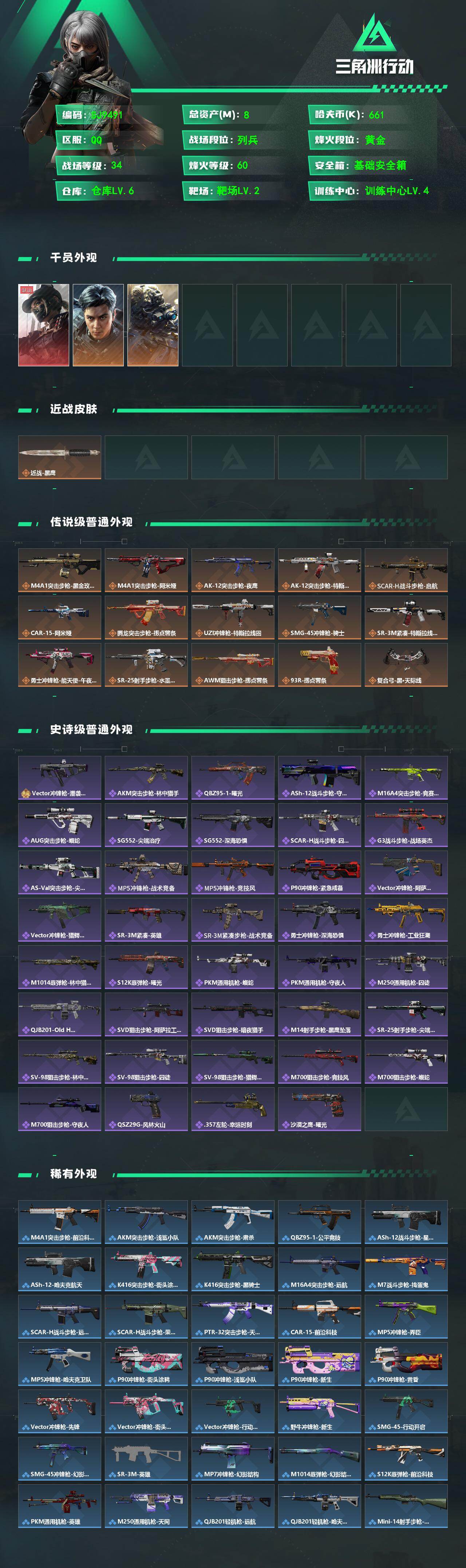 SJZEY488164三角洲行动账号详情图2