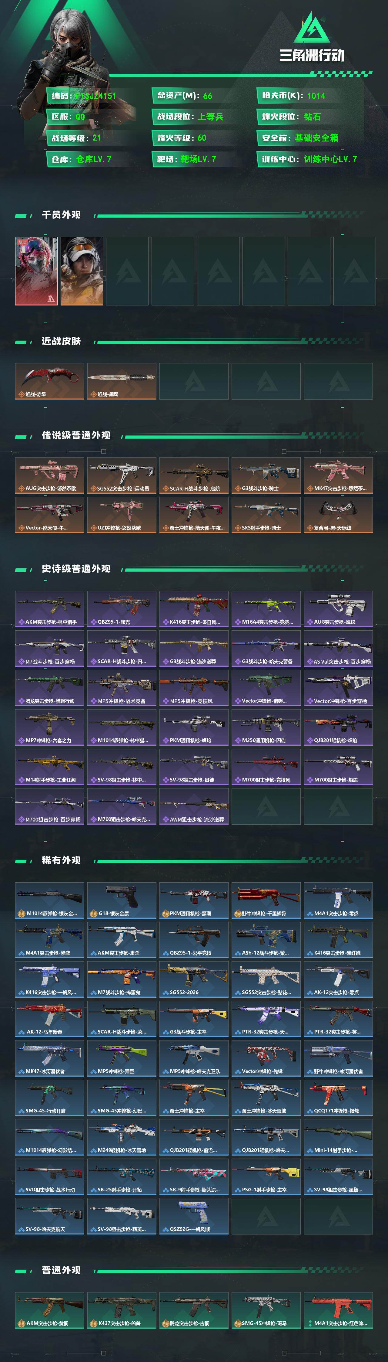 SJZQM488027三角洲行动账号详情图3