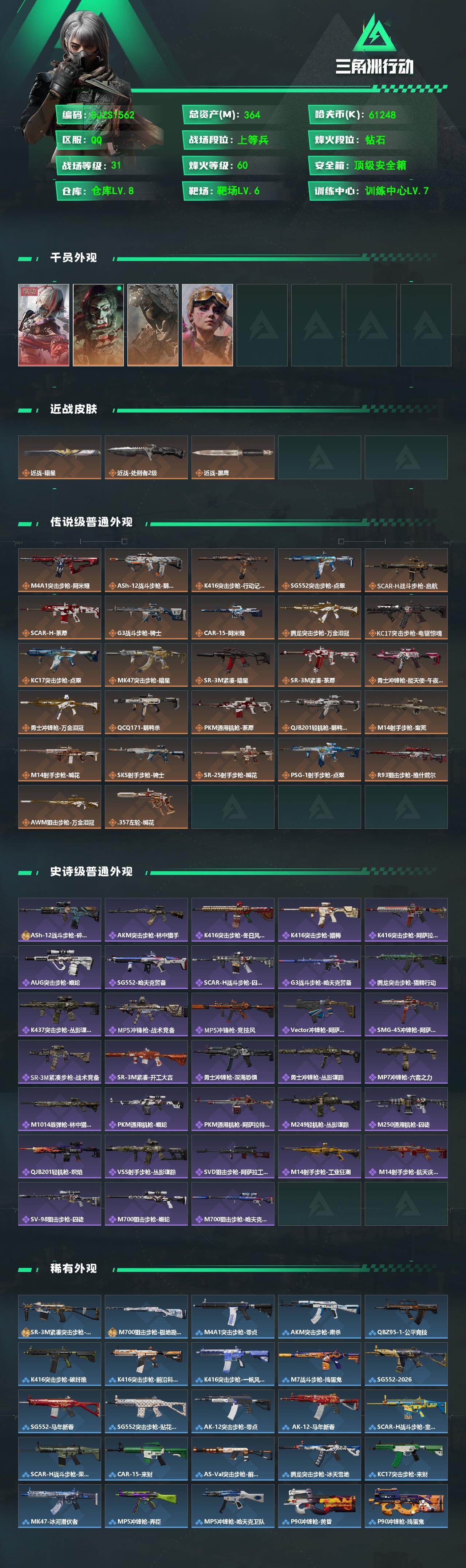 SJZEY488282三角洲行动账号详情图2