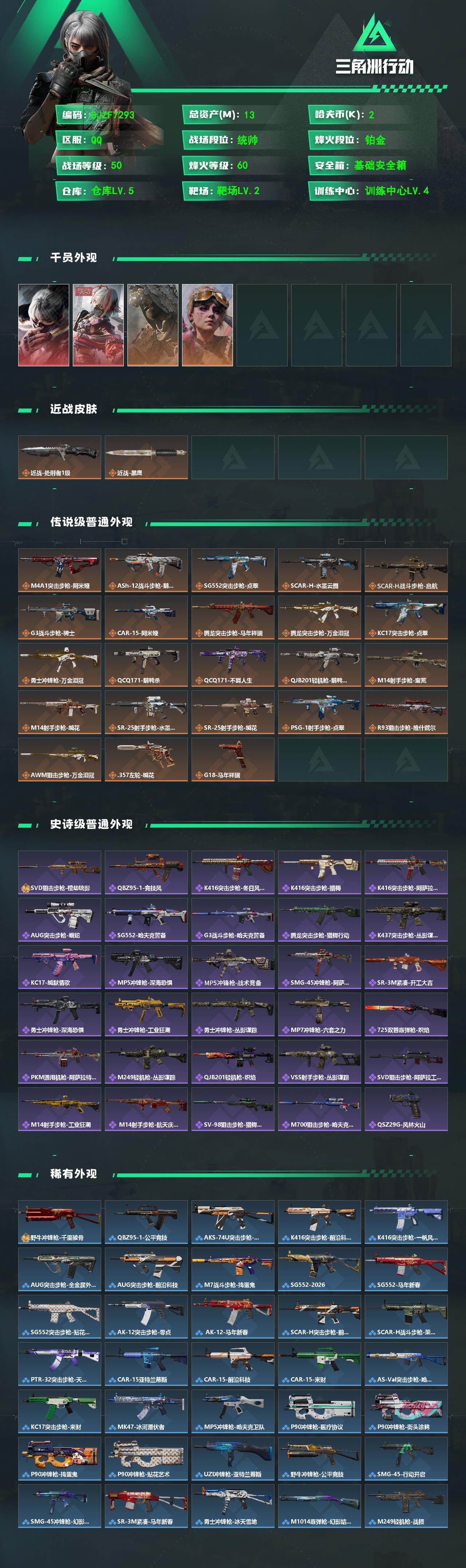 SJZEY488289三角洲行动账号详情图2