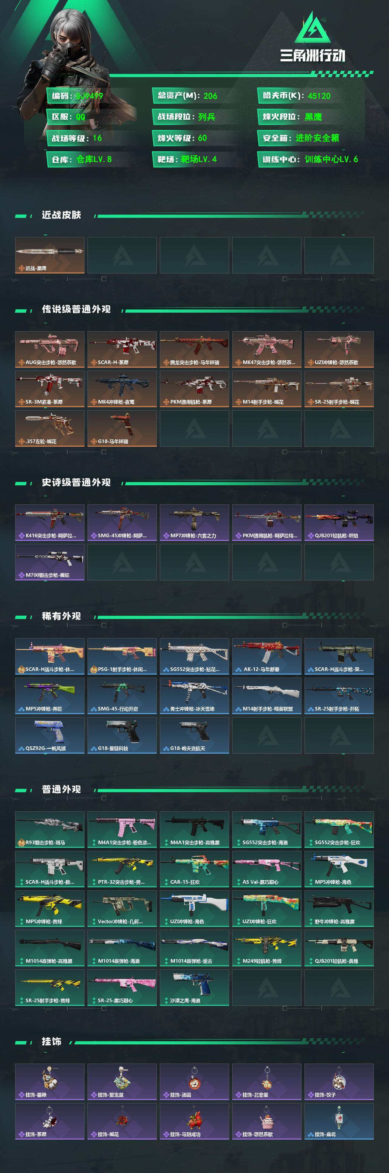 SJZEY488256三角洲行动账号详情图2