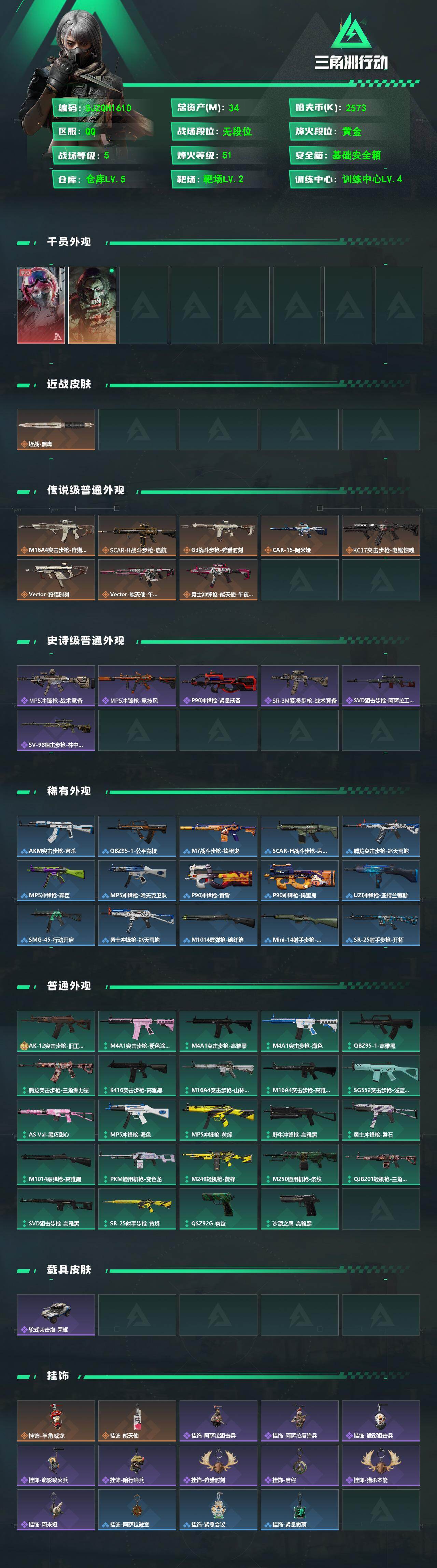 SJZEY488492三角洲行动账号详情图2