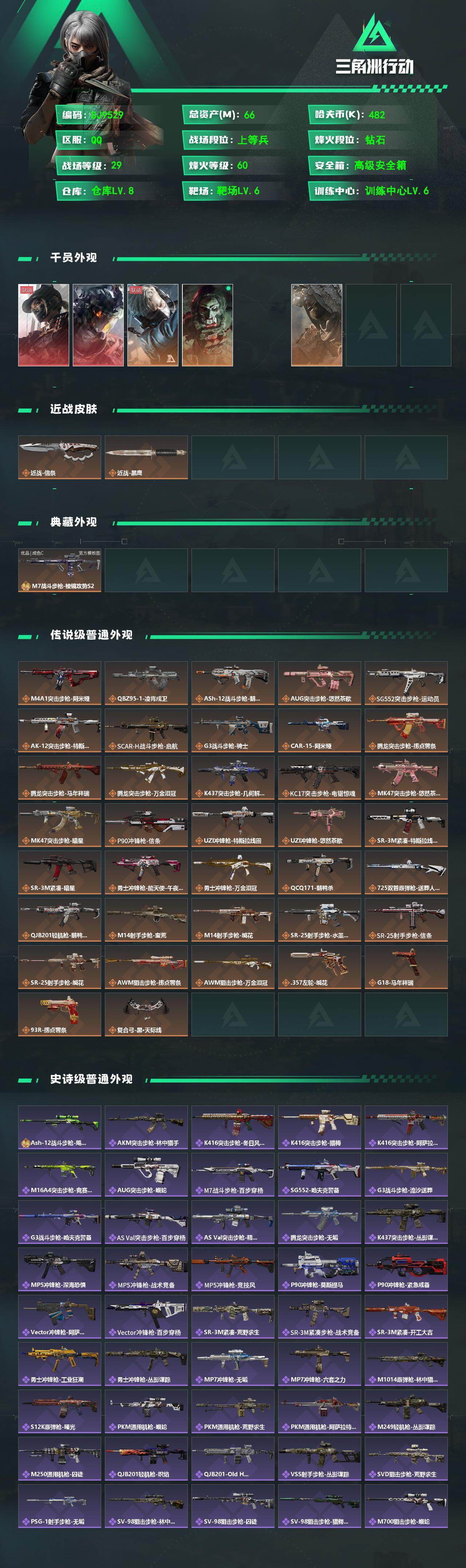 SJZEY488622三角洲行动账号详情图2 SJZEY488622三角洲行动账号详情图2