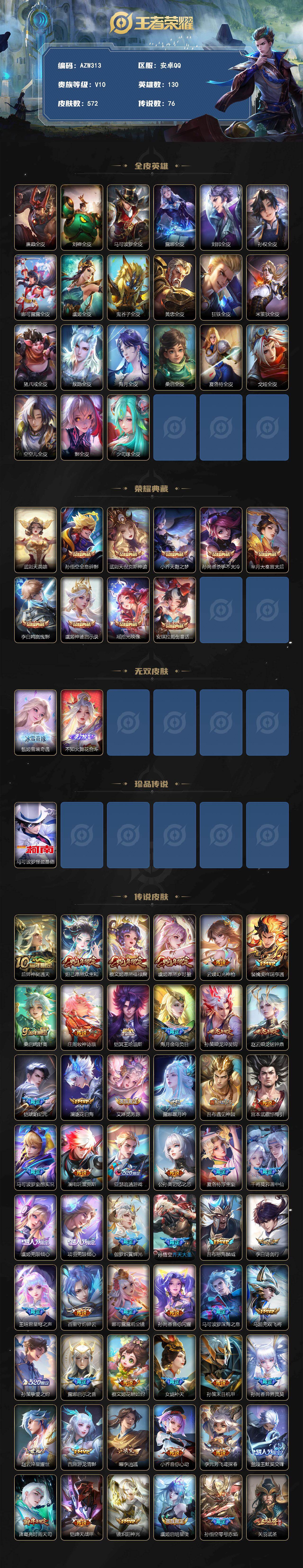 WZQM4284527王者荣耀账号详情图3