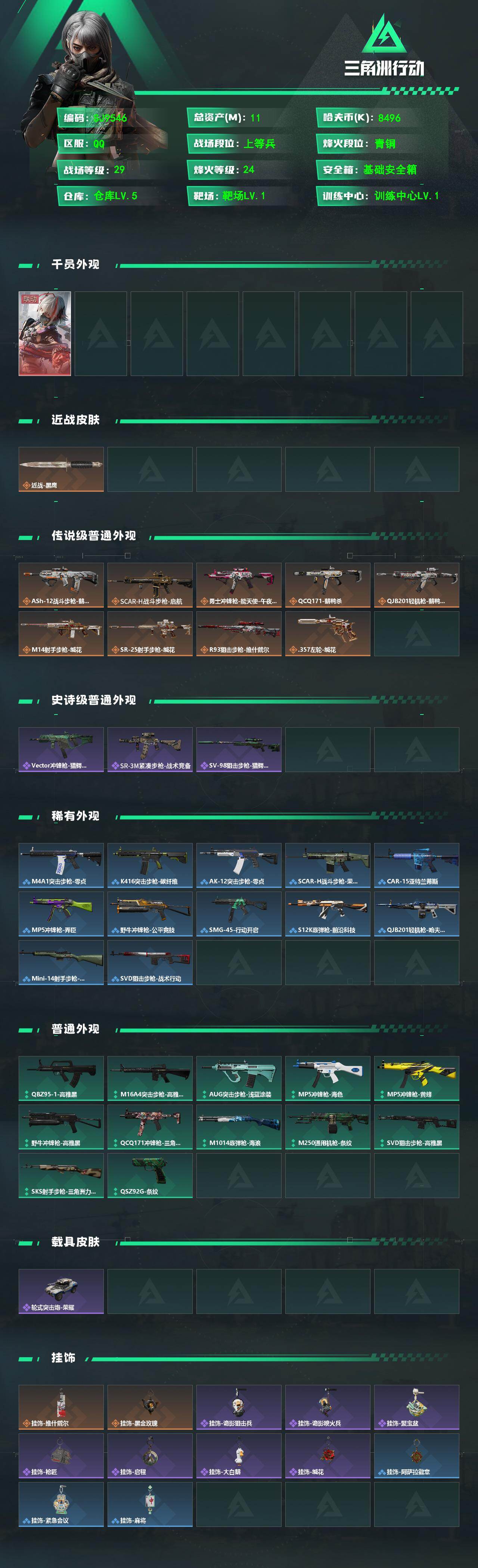 SJZEY489029三角洲行动账号详情图2