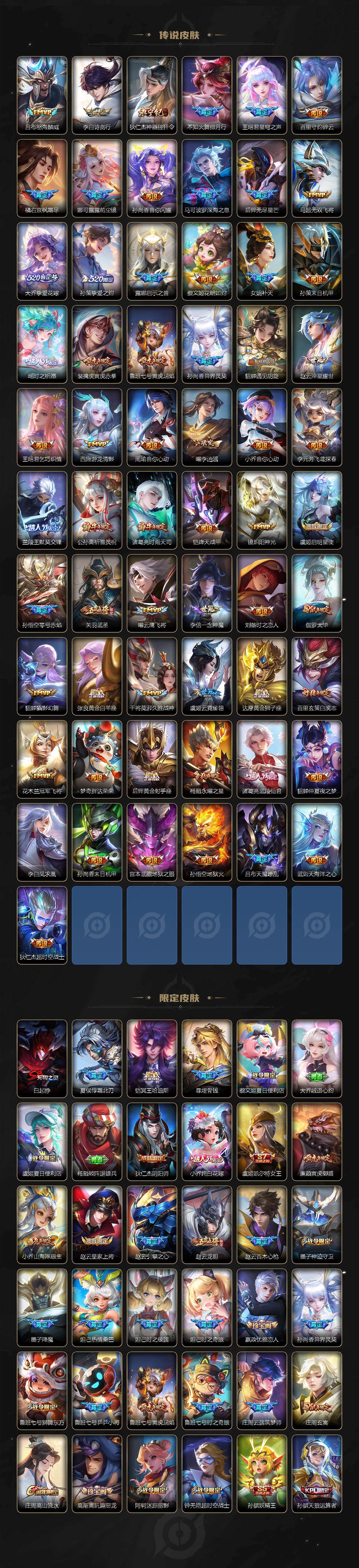 WZLX4305226王者荣耀账号详情图3 WZLX4305226王者荣耀账号详情图3