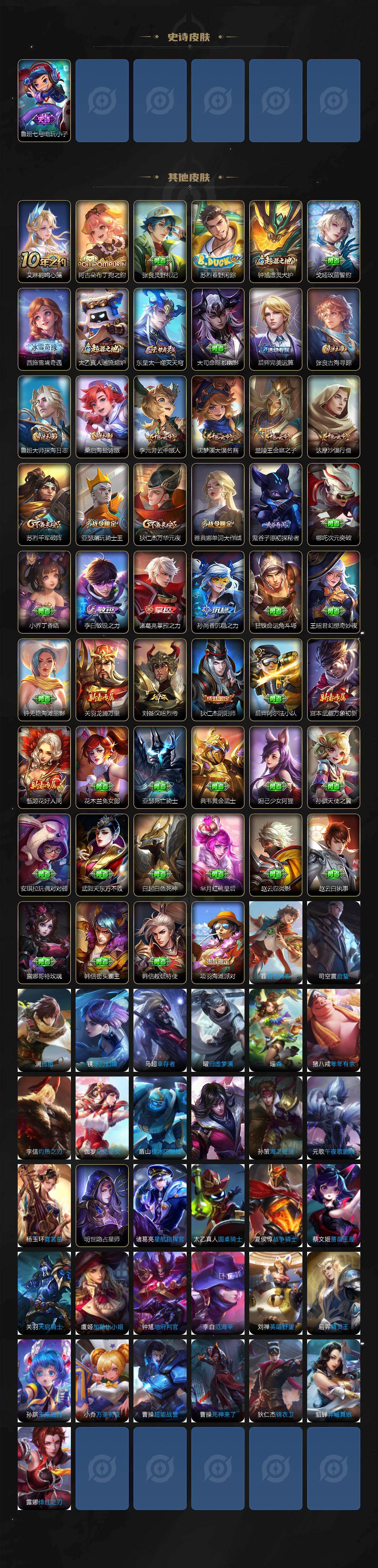 WZLX4306423王者荣耀账号详情图3 WZLX4306423王者荣耀账号详情图3