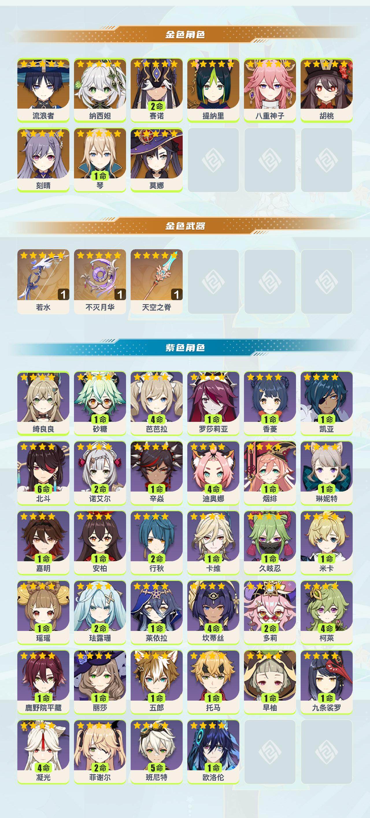 YSEY44184原神账号详情图2