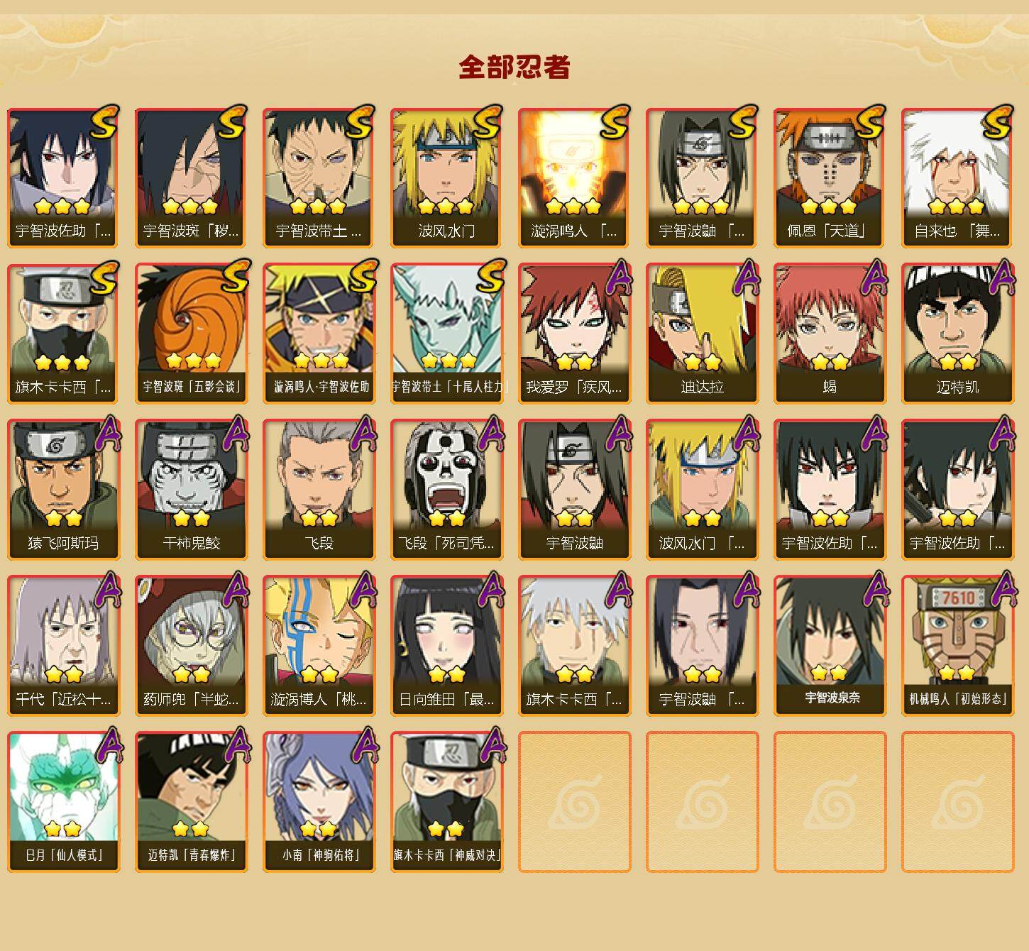 HYEY427402火影忍者账号详情图2 HYEY427402火影忍者账号详情图2