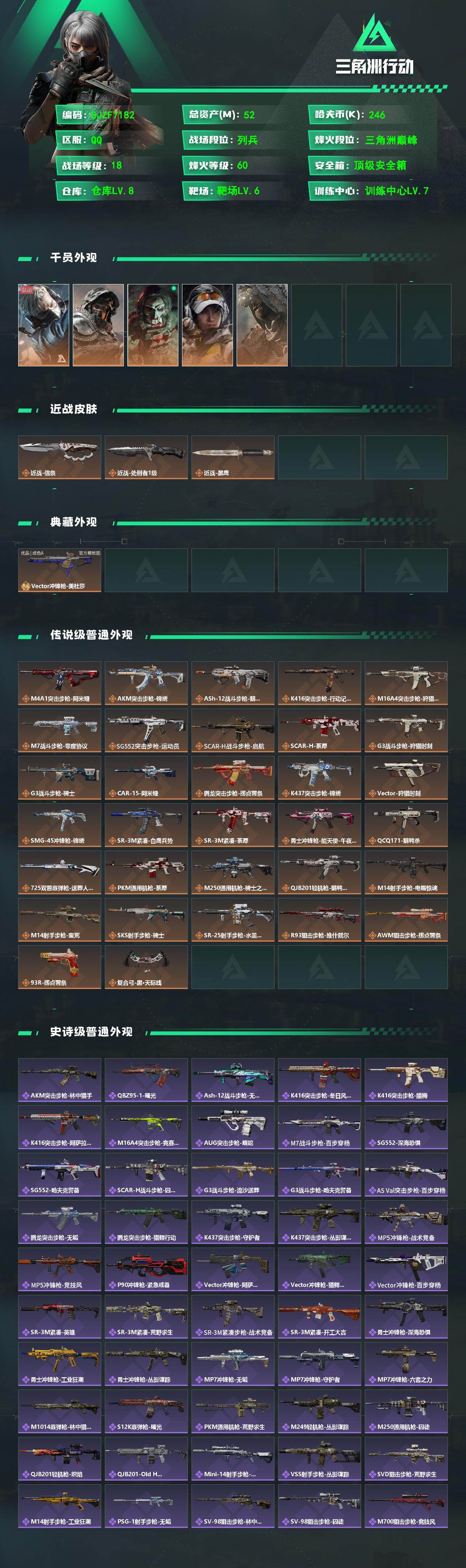 SJZQM489667三角洲行动账号详情图3