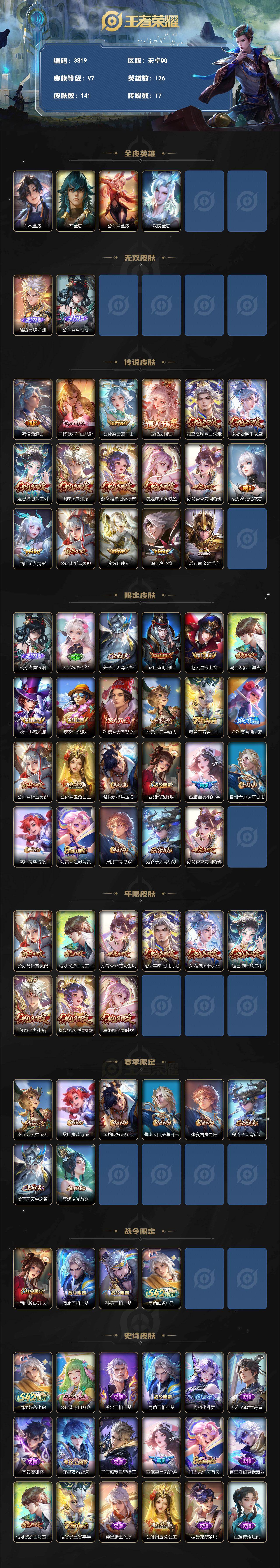 WZLX4283680王者荣耀账号详情图2