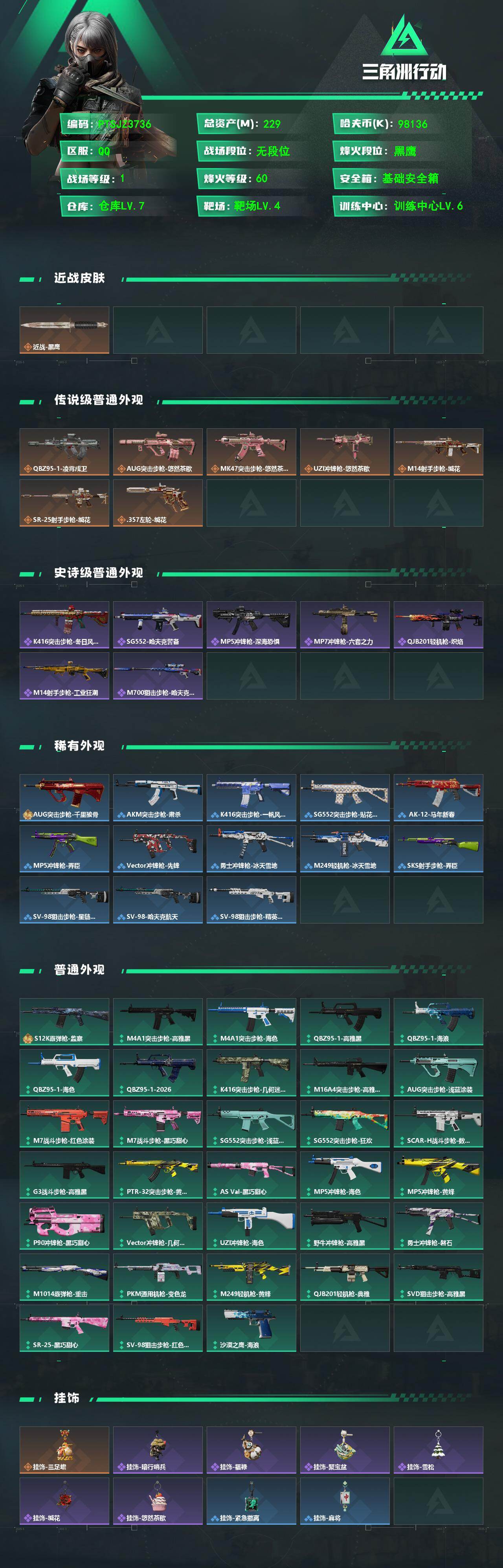 SJZCMW487053三角洲行动账号详情图2