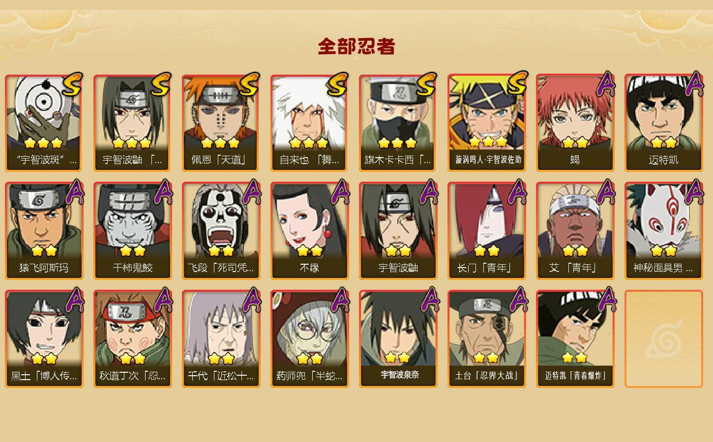 HYEY427405火影忍者账号详情图2